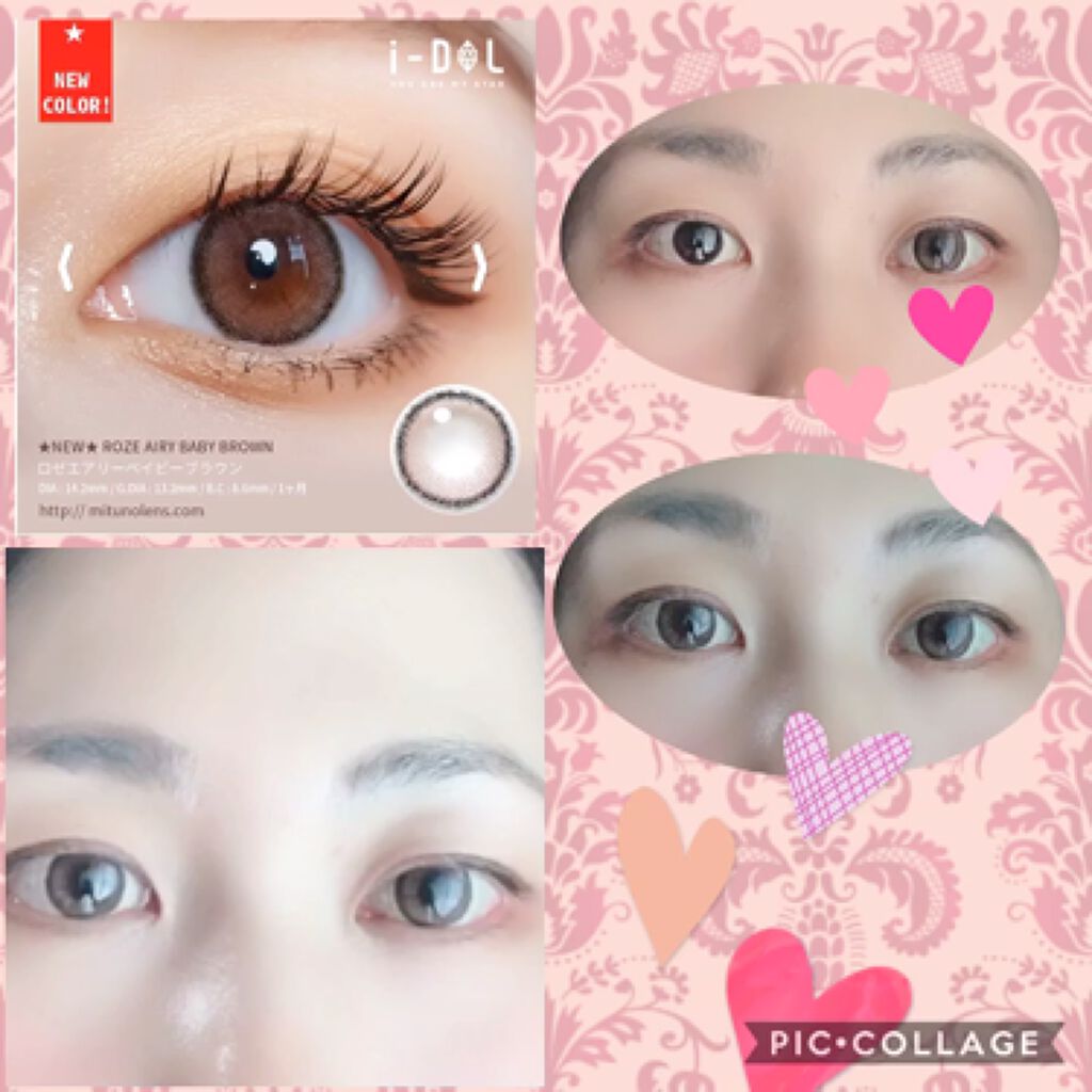 CANNA ROZE AIRY/URIA i-DOL/カラーコンタクトレンズを使ったクチコミ（2枚目）