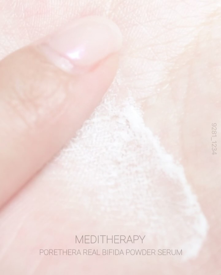 ポアセラリアルビフィダパウダーセラム/MEDITHERAPY/美容液を使ったクチコミ（3枚目）