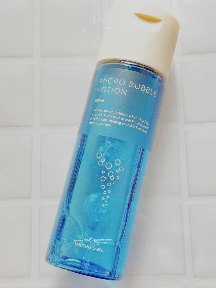 マキアレイベル
𓏸𓂂 𓈒 薬用マイクロバブルローション𓈒 𓂂𓏸

こちらの商品は、振ってファインバブルを発生させる日本初*の化粧水だそうです𓈒𓂂𓇬
* 振ってファインバブルを発生させる攪拌ボールを使用した化粧水が日本初(2