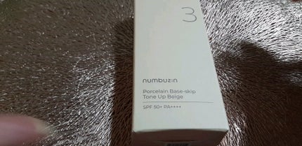 3番 ノーファンデ陶器肌トーンアップクリーム/numbuzin/化粧下地の人気ショート動画