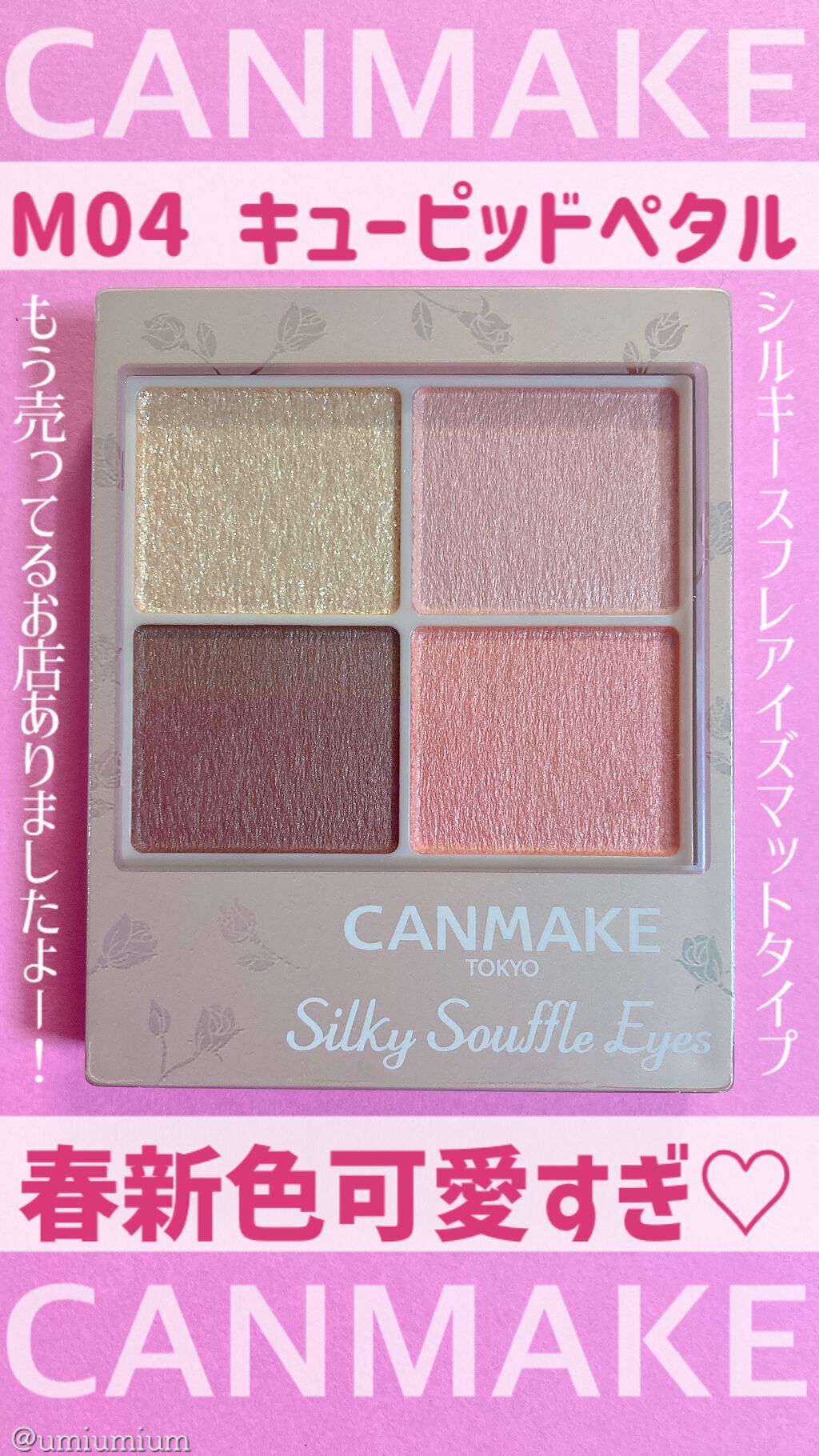 シルキースフレアイズ（マットタイプ）/キャンメイク/アイシャドウパレットの動画クチコミ4つ目