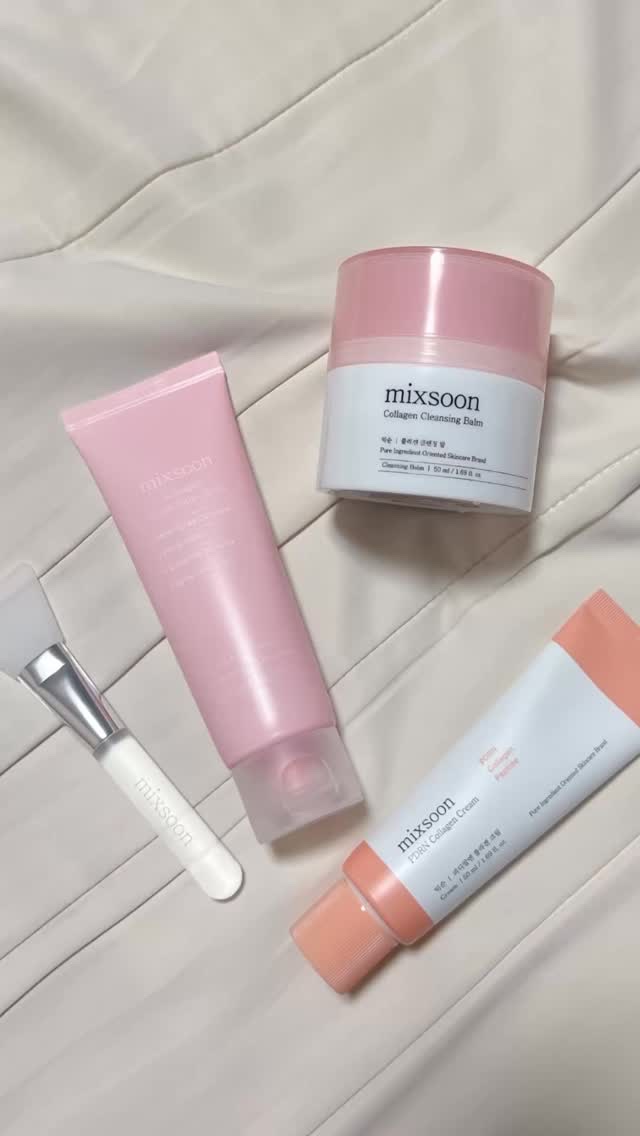 コラーゲンクレンジングバーム/mixoon/クレンジングバームの動画クチコミ1つ目
