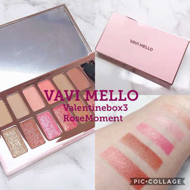 バレンタインボックス3ローズモーメント/VAVI MELLO/アイシャドウパレットを使ったクチコミ(1枚目)