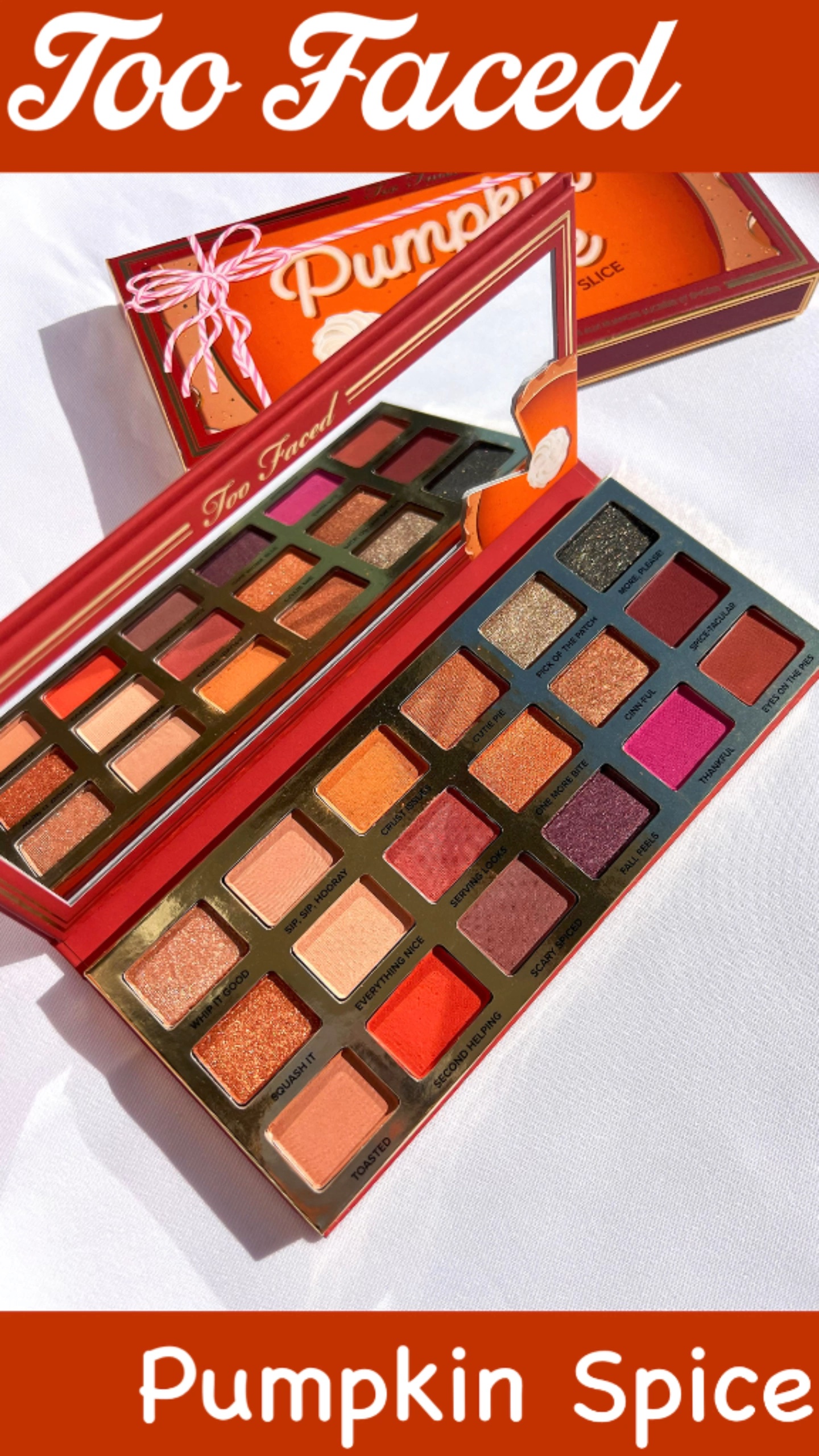 パンプキン スパイス アイシャドウ パレット/Too Faced/アイシャドウパレットの動画クチコミ1つ目