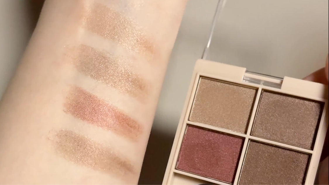 &. Wチャーム アイシャドウ2スタイルカラーパレット/DAISO/アイシャドウパレットを使ったクチコミ（3枚目）