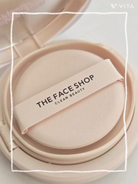 インクラスティングクッションファンデーション/THE FACE SHOP/クッションファンデーションを使ったクチコミ（1枚目）