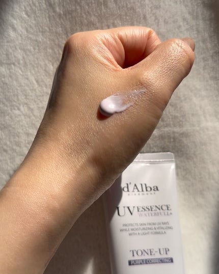 ダルバ ウォータフル トーンアップ サンクリーム(パープル)/ダルバ/日焼け止めクリームを使ったクチコミ(5枚目)