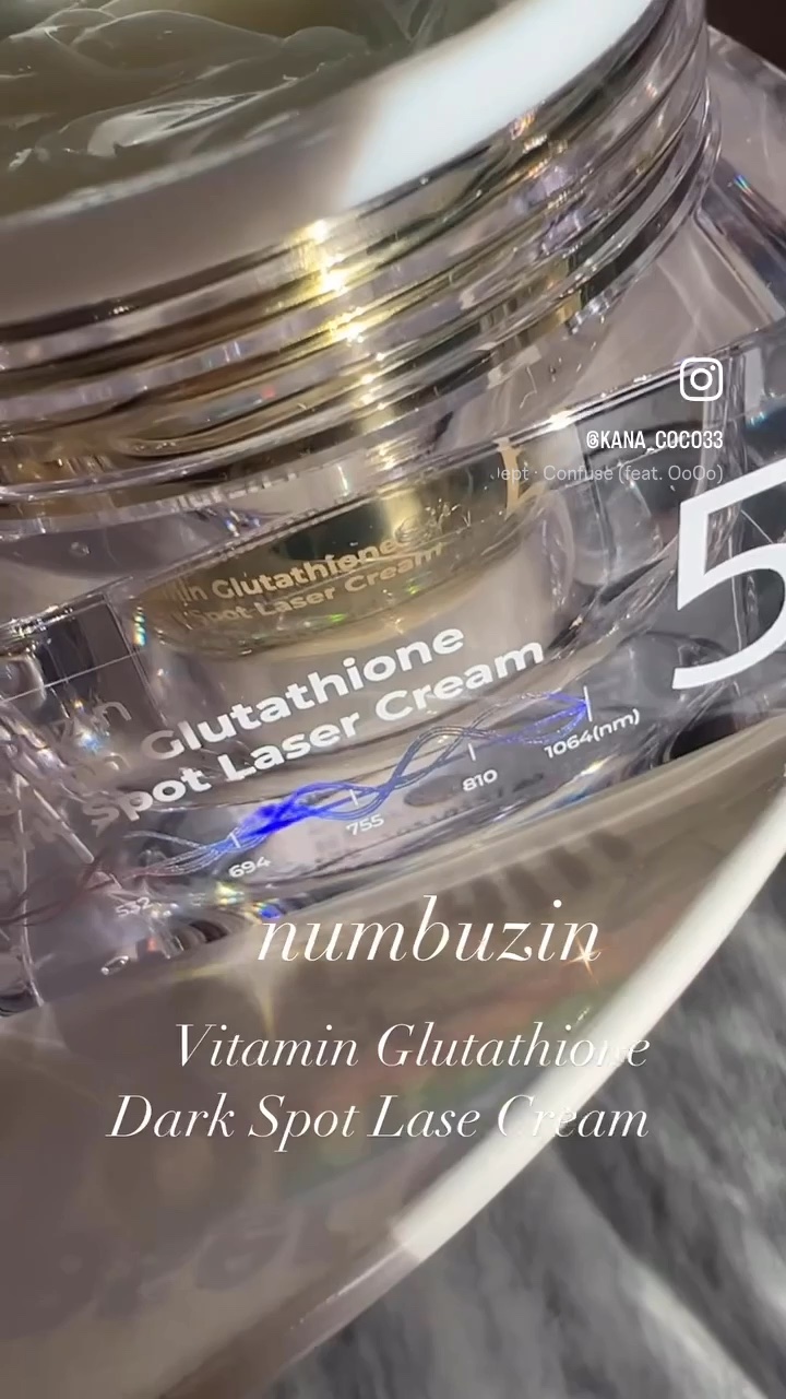 5番 白玉グルタチオンCメラゼロクリーム/numbuzin/フェイスクリームの人気ショート動画