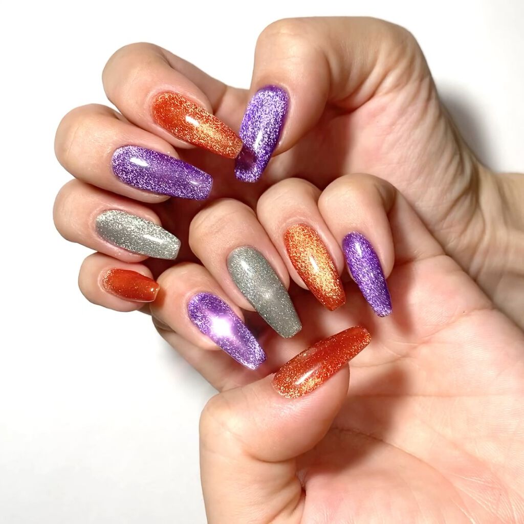 マグネットジェル/nana kara/ジェルネイルを使ったクチコミ（2枚目）