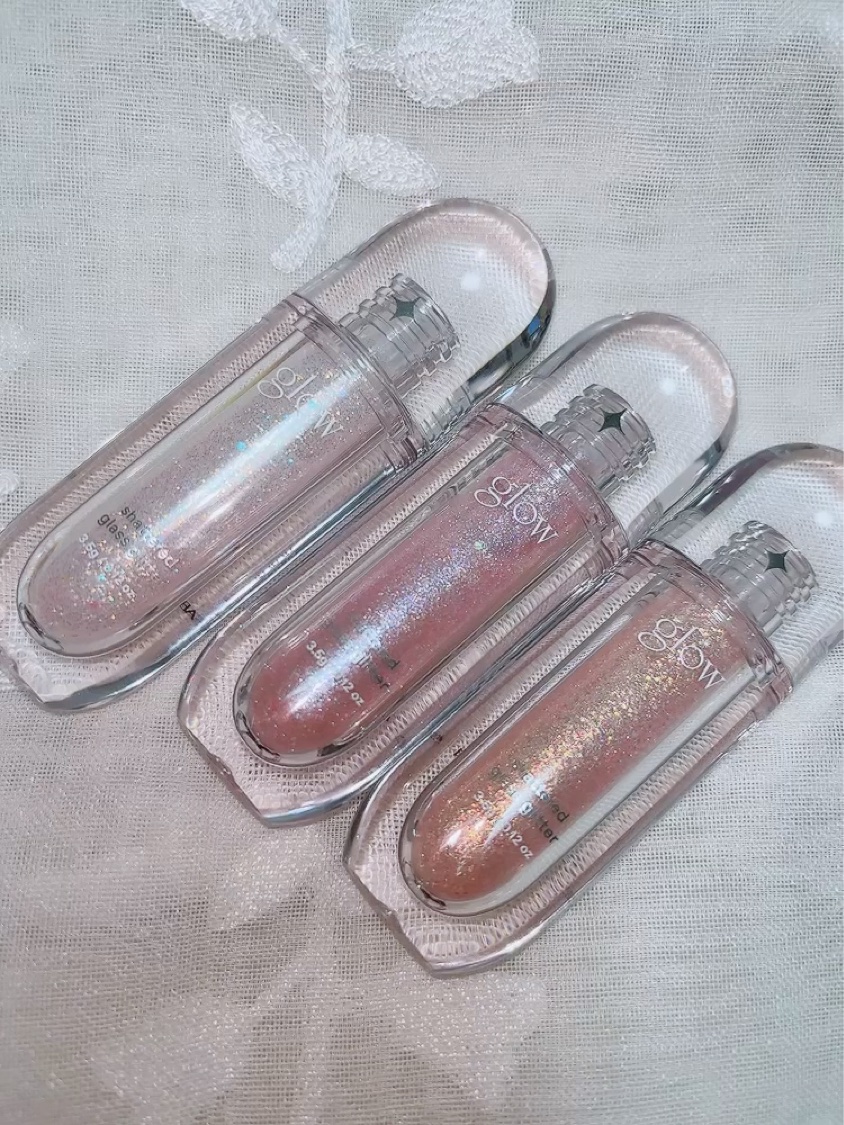 グラスグリッター/glow/グリッターを使ったクチコミ（2枚目）