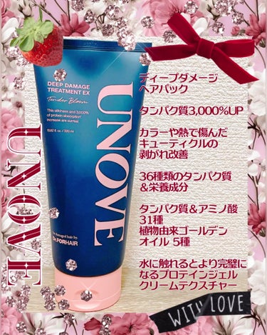 UNOVE アノブ ダメージリペアトリートメントのクチコミ「@unove.jp 様より #提供 頂きました🧸🎀🌟⋆꙳

UNOVE🏆オリーブヤング1位受賞.....」（3枚目）