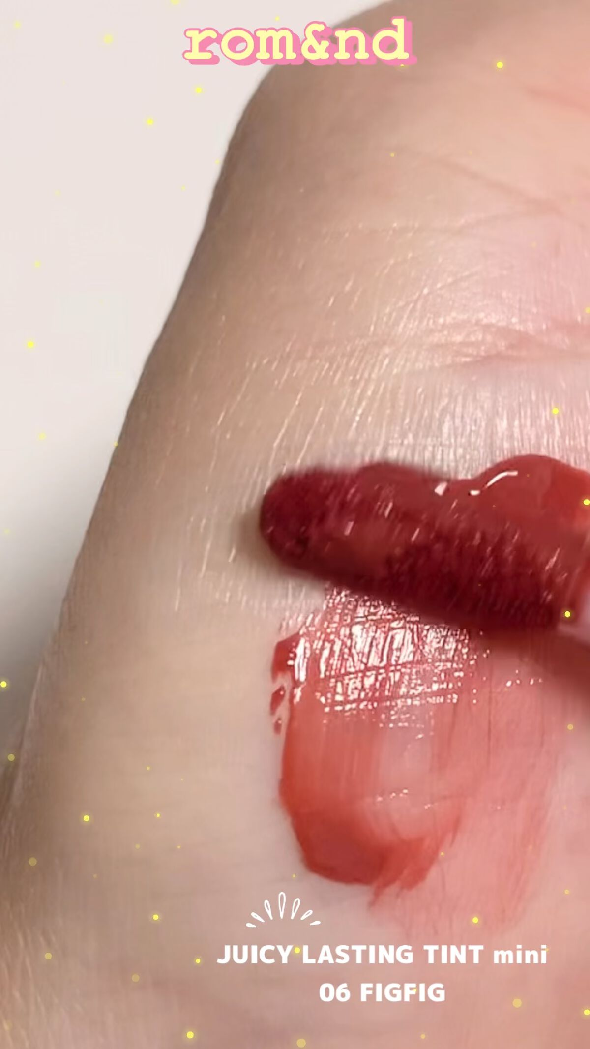 ジューシーラスティングティント/rom&nd/リップティントを使ったクチコミ（1枚目）