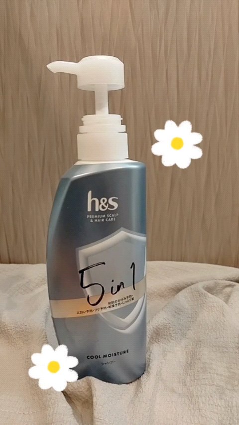 5in1クールモイスチャーシャンプー/コンディショナー/h&s/市販シャンプーの動画クチコミ1つ目