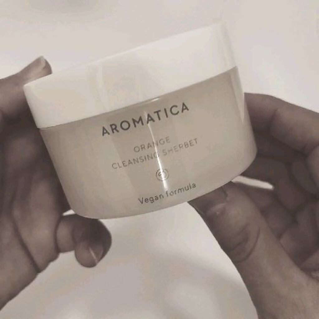 オレンジクレンジングシャーベット/AROMATICA/クレンジングバームを使ったクチコミ（2枚目）