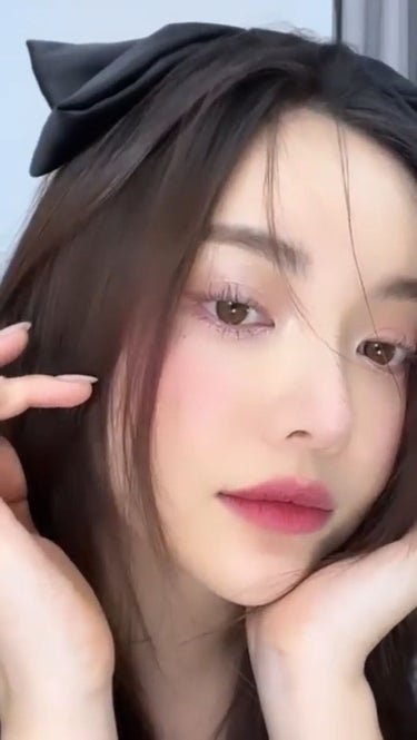 3CE STYLENANDA 公式アカウント on LIPS 「3CEモデル”ジンジン"のメイクアップ動画💜ウォームトーンだけ..」（1枚目）