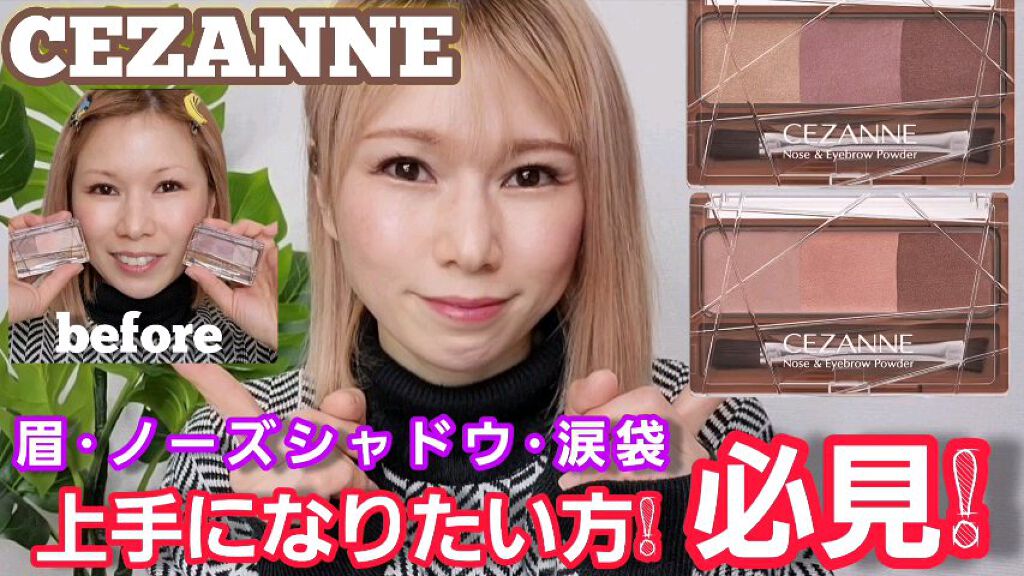 ノーズ＆アイブロウパウダー/CEZANNE/パウダーアイブロウを使ったクチコミ（1枚目）