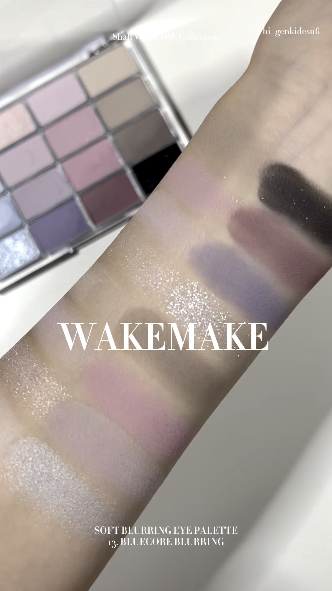 ソフトブラーリングアイパレット/wakemake/アイシャドウパレットの動画クチコミ2つ目