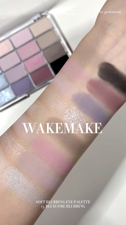 ソフトブラーリングアイパレット/wakemake/アイシャドウパレットの人気ショート動画