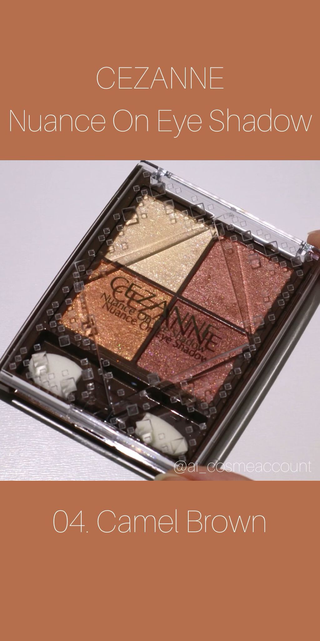 ニュアンスオンアイシャドウ/CEZANNE/アイシャドウパレットの人気ショート動画