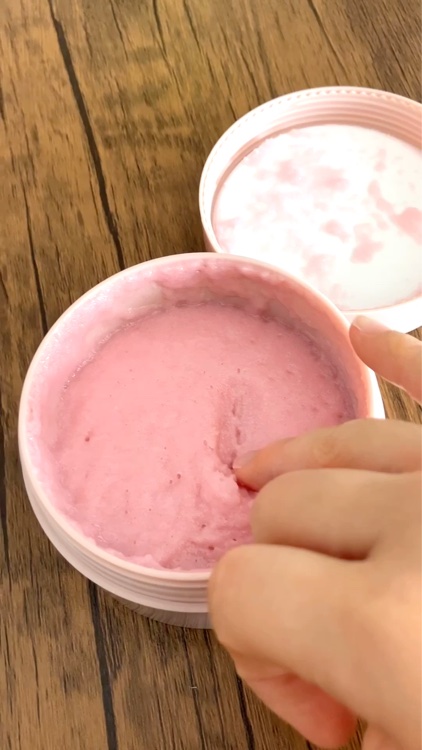 Q+Me スウィート ボム タラソ スクラブ/AGARISM/バストケア・ヒップケアを使ったクチコミ（3枚目）