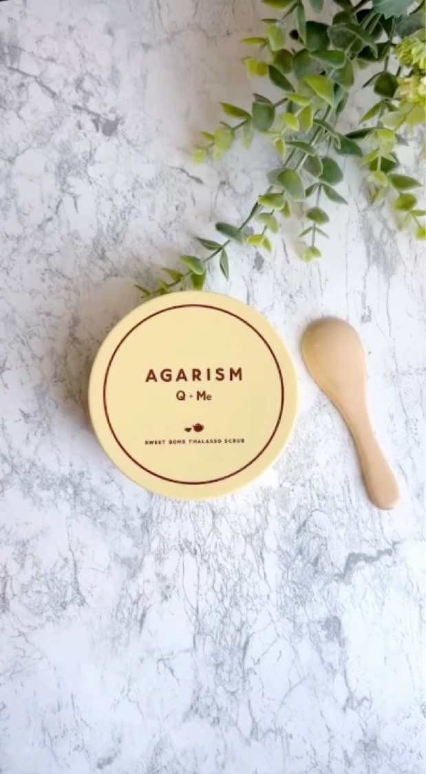 Q+Me スウィートボムタラソスクラブレモンティーの香り/AGARISM/バストケア・ヒップケアを使ったクチコミ（2枚目）
