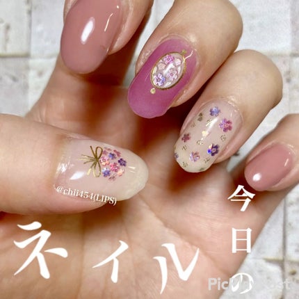 貼るジェルネイル/セリア/ネイルシールの人気ショート動画