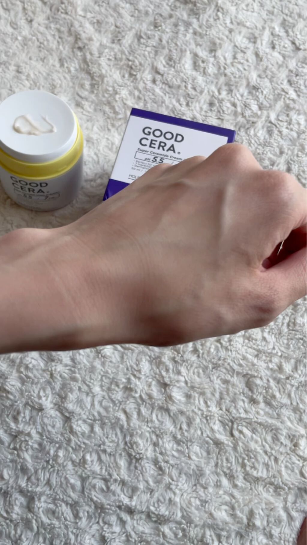 スーパーセラミドクリームインセラム/HOLIKA HOLIKA/フェイスクリームを使ったクチコミ（3枚目）