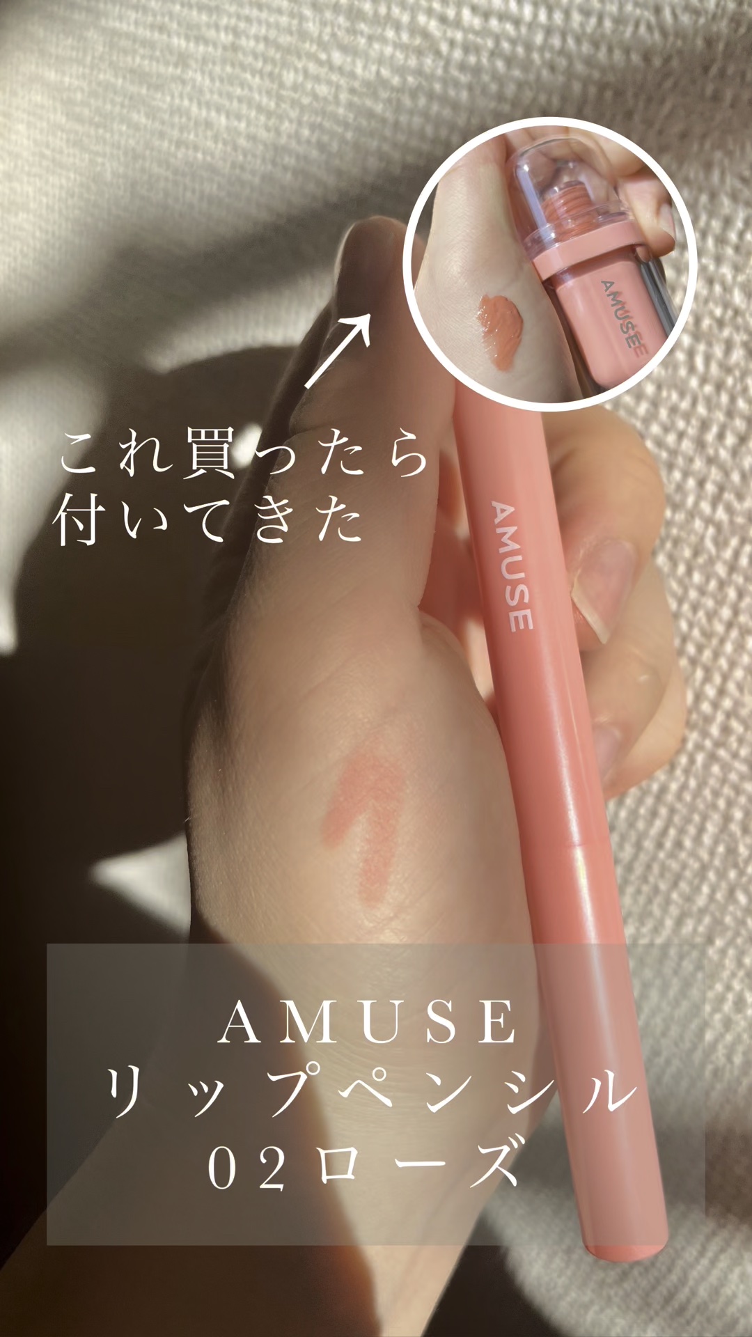 リップスマッジャー/AMUSE/リップライナーの動画クチコミ1つ目