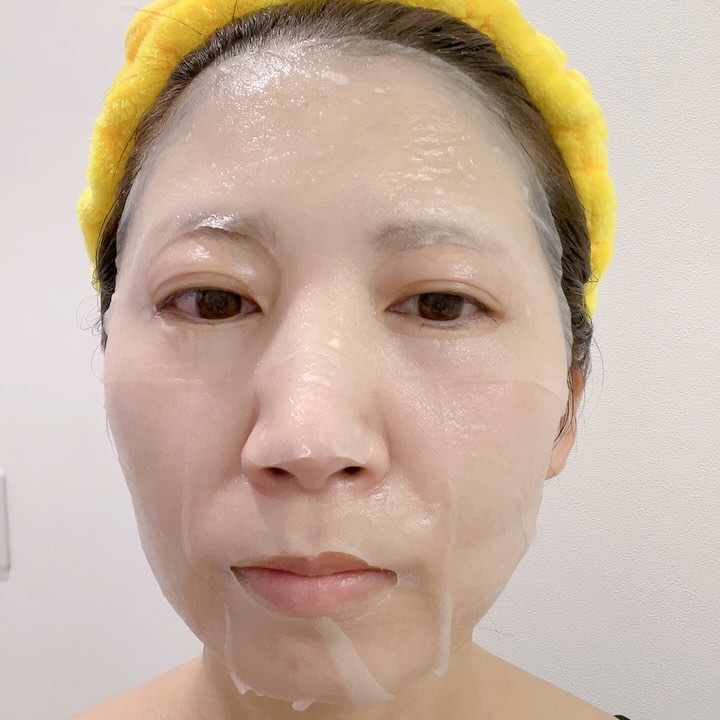 CICA FULLERENE HYDRATING MASK(3EA)/LOONSHOT/シートマスク・パックを使ったクチコミ（3枚目）