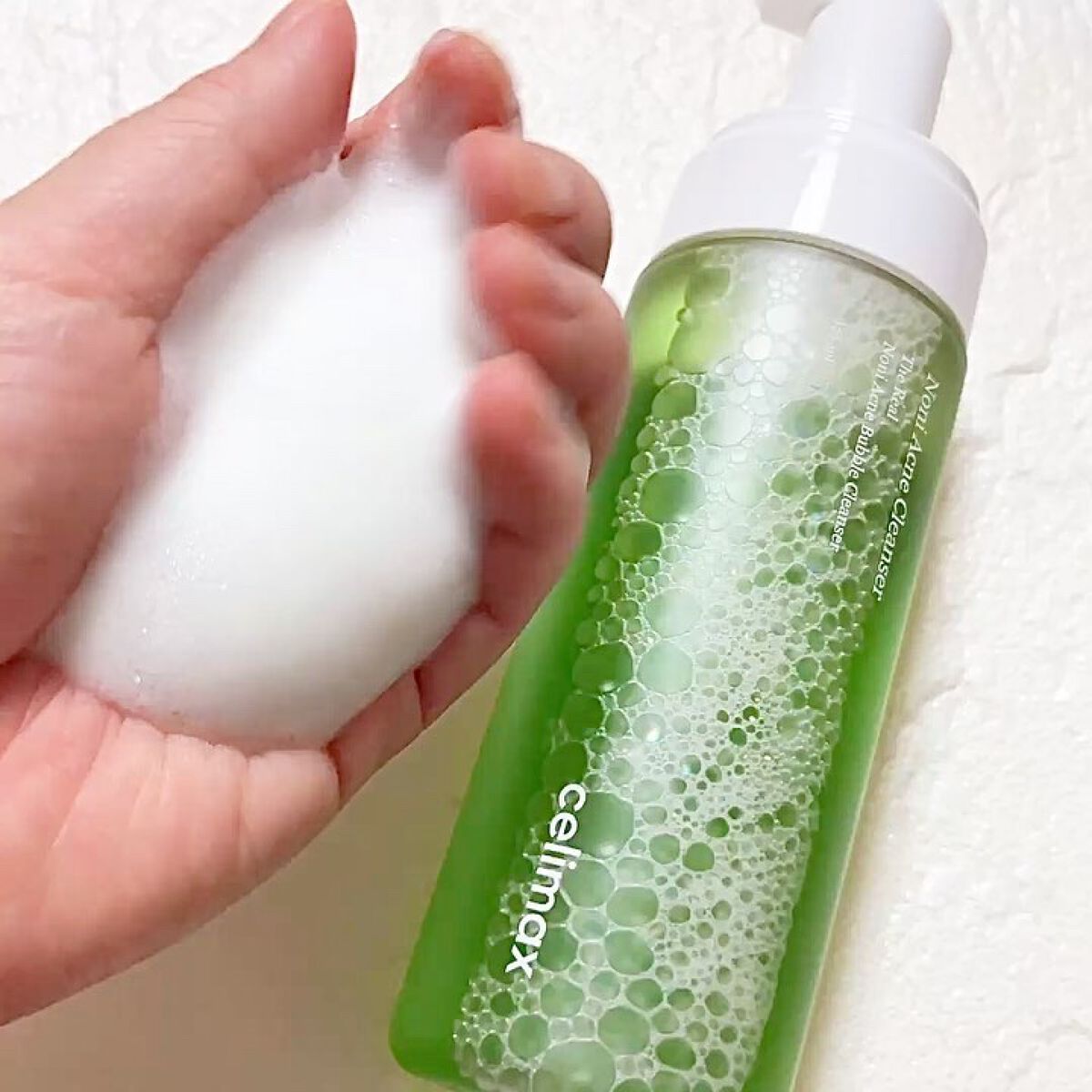 ザリアルノニアクネバブルクレンザー/celimax/泡洗顔を使ったクチコミ（3枚目）