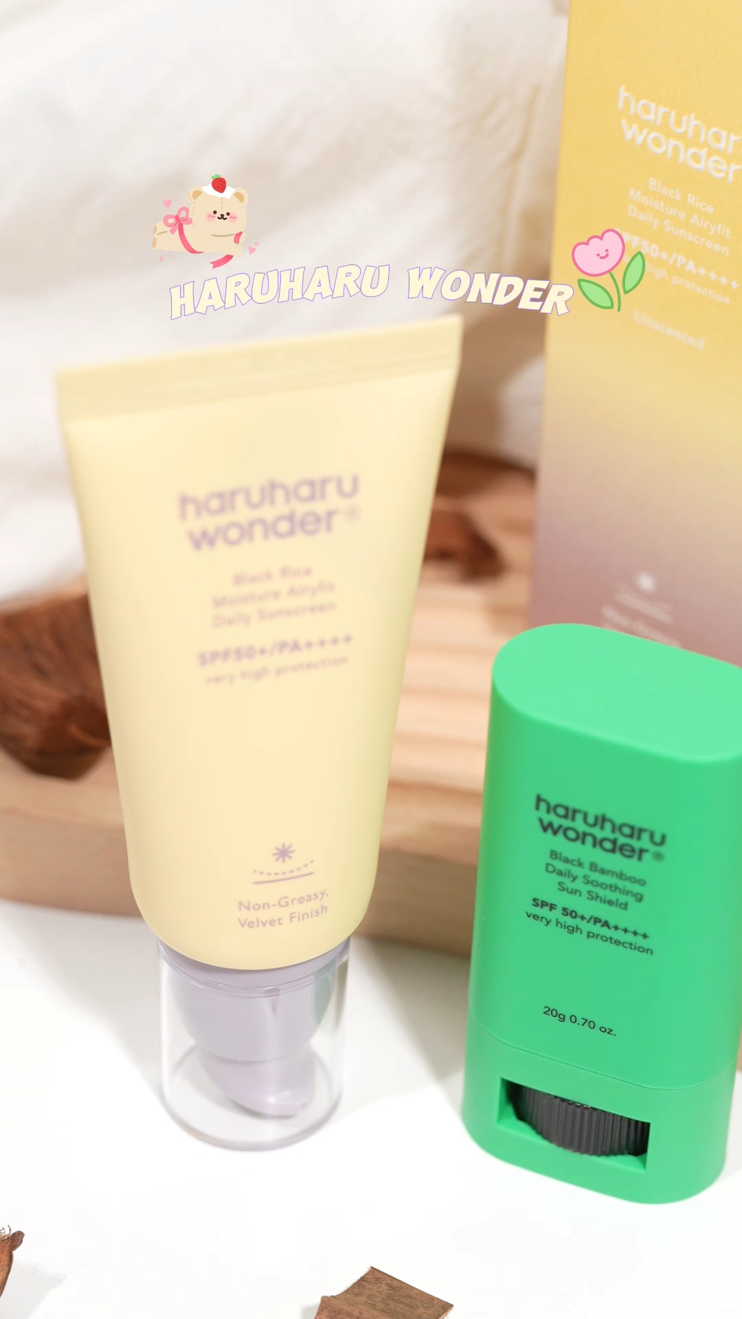 ブラックバンブーデイリー スージングサンシールド 20g SPF 50+/PA++++/haruharu wonder/日焼け止めスティックの人気ショート動画