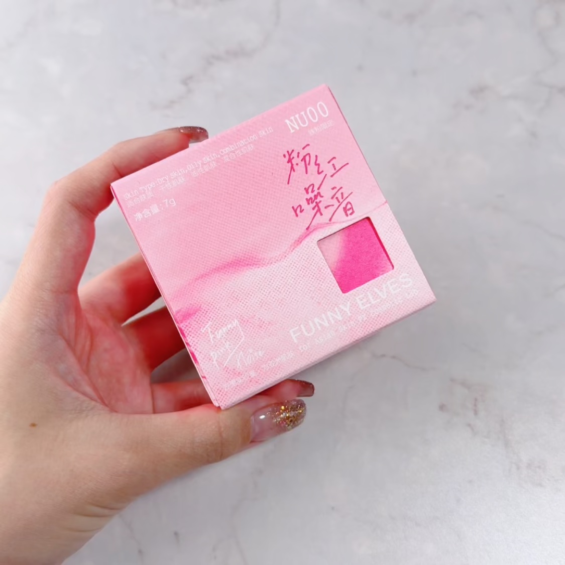 FUNNY ELVES方里 ソフトマットプレストパウダーのクチコミ「⁡
#FUNNYELVES
☑︎#ソフトマットプレストパウダー 
(ピンクノイズ限定パッケージ.....」（2枚目）