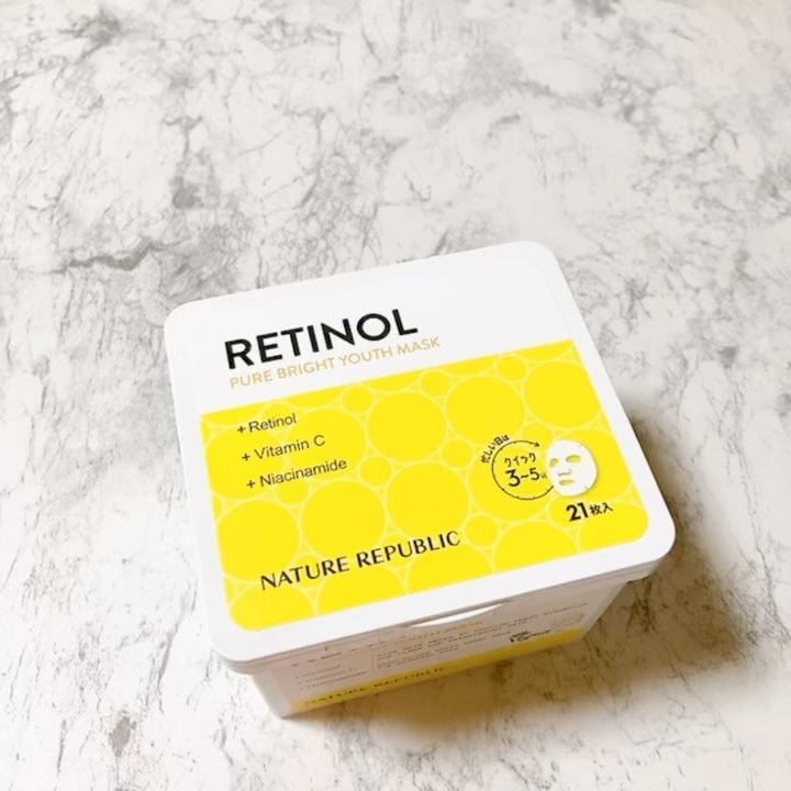 キューブマスク レチノール/ネイチャーリパブリック/シートマスク・パックを使ったクチコミ（2枚目）