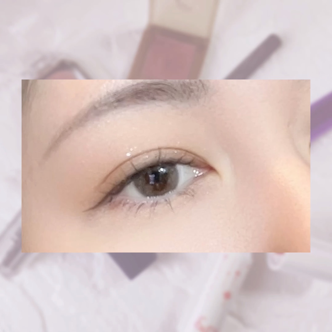 single eye color/la peau de gem./単色アイシャドウを使ったクチコミ（2枚目）