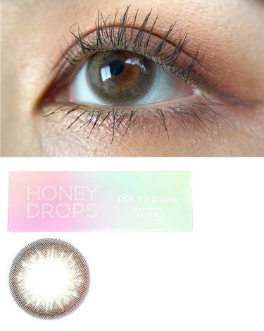 HoneyDrops 1day 15.0mm/HONEY DROPS/ワンデー（１DAY）カラコンを使ったクチコミ（4枚目）