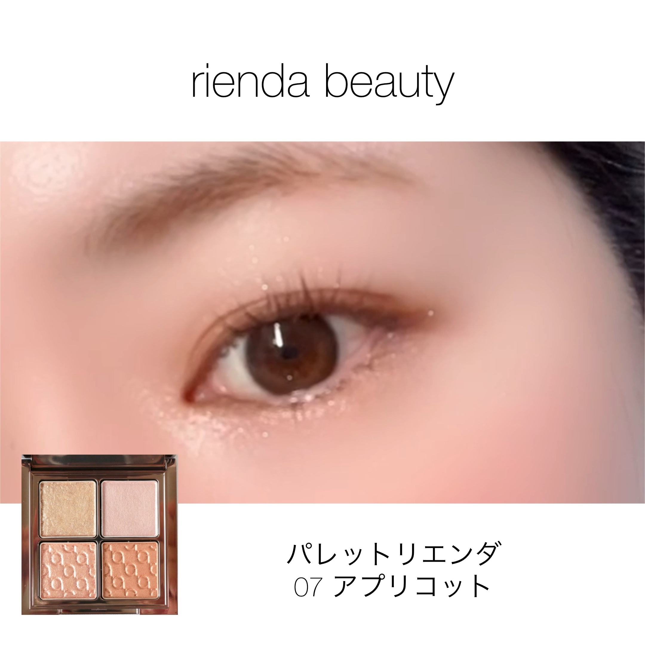 パレット rienda/rienda beauty/アイシャドウパレットの動画クチコミ4つ目