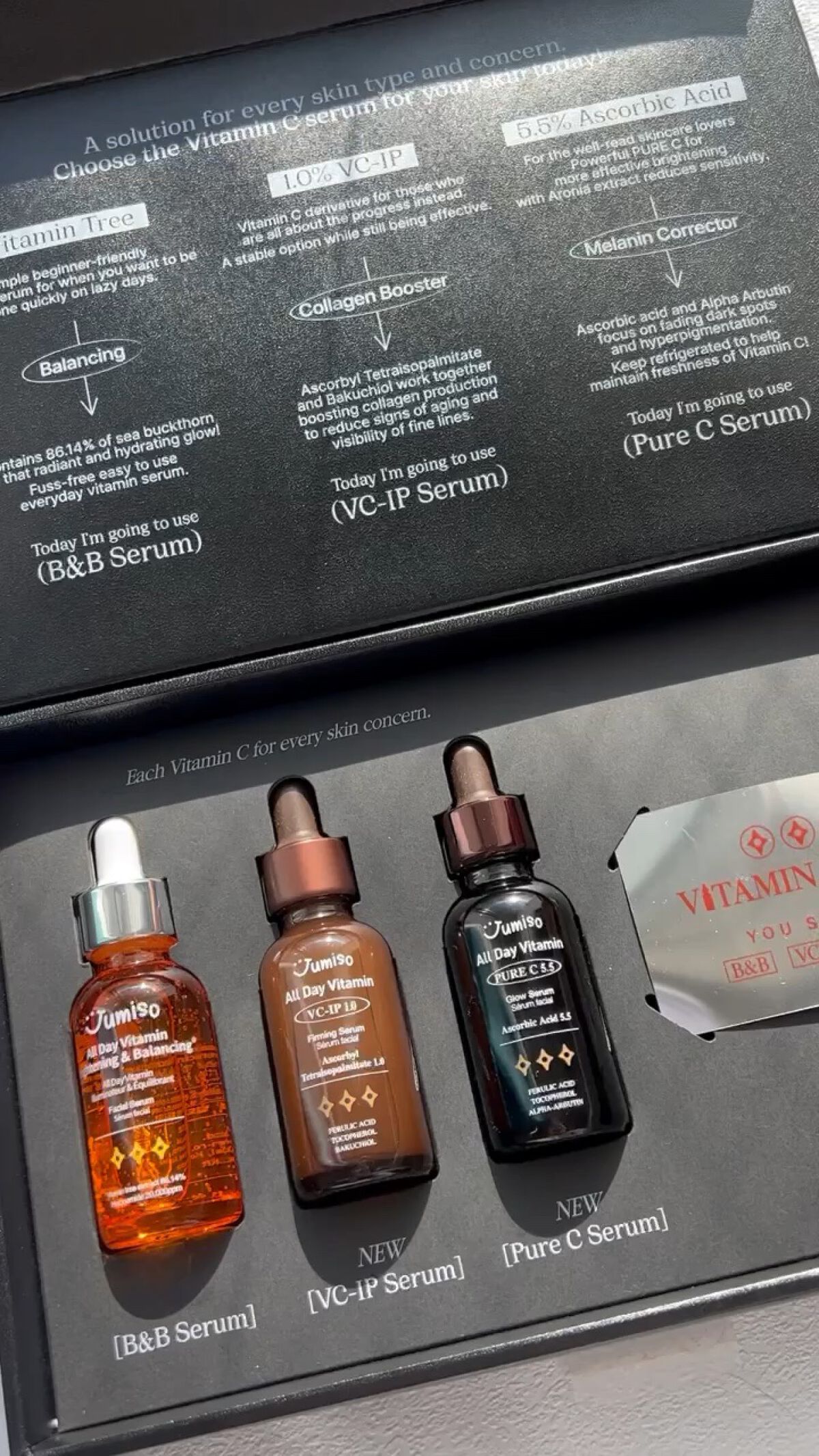 オールデイビタミンブライトニング＆バランシングフェイシャルセラム/JUMISO/美容液を使ったクチコミ（1枚目）