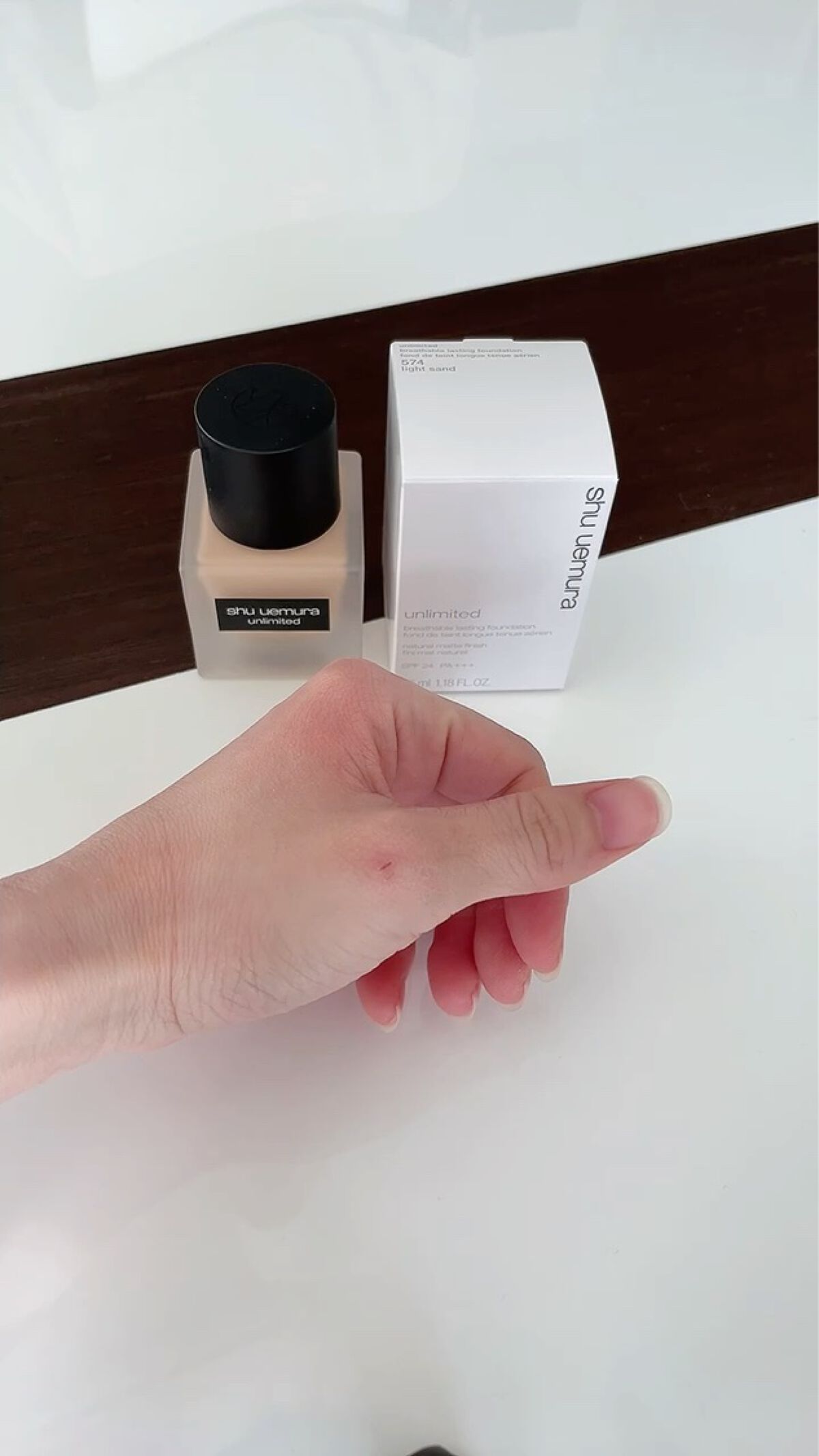 （旧）アンリミテッド ラスティング フルイド/shu uemura/リキッドファンデーションを使ったクチコミ（3枚目）