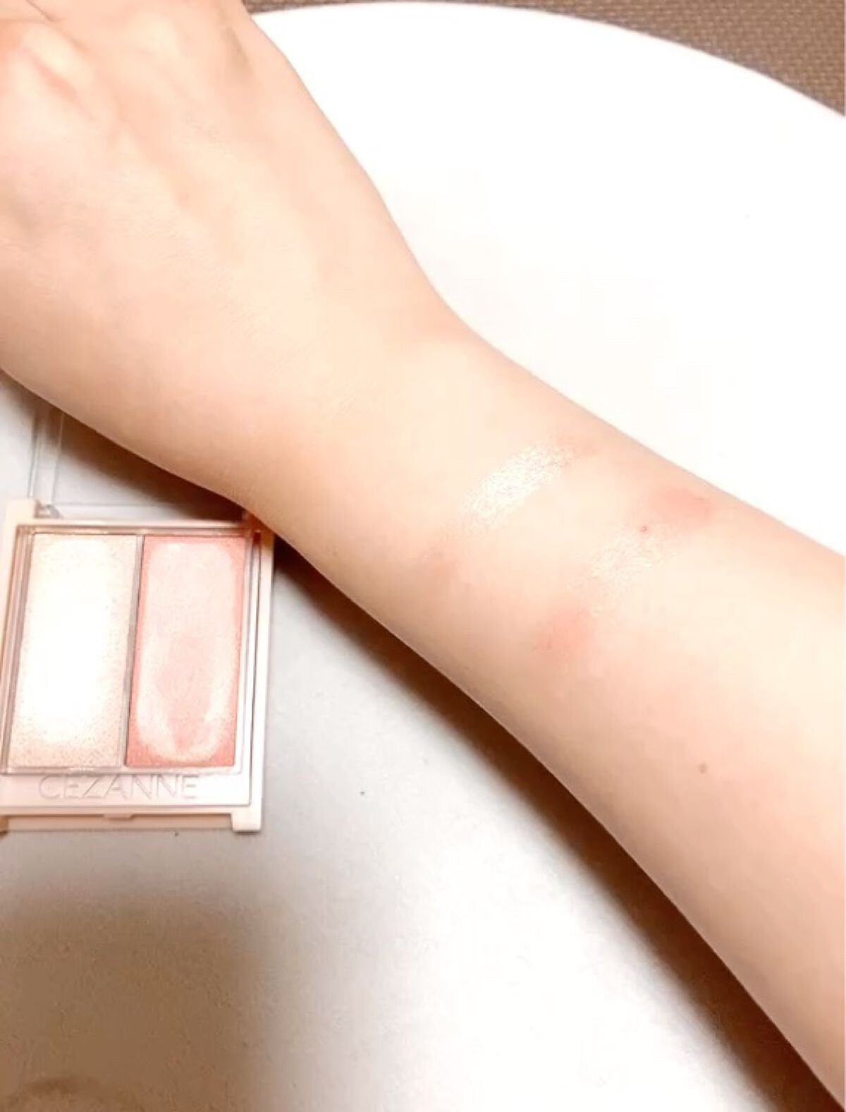 フェイスグロウカラー/CEZANNE/クリームハイライトを使ったクチコミ（3枚目）
