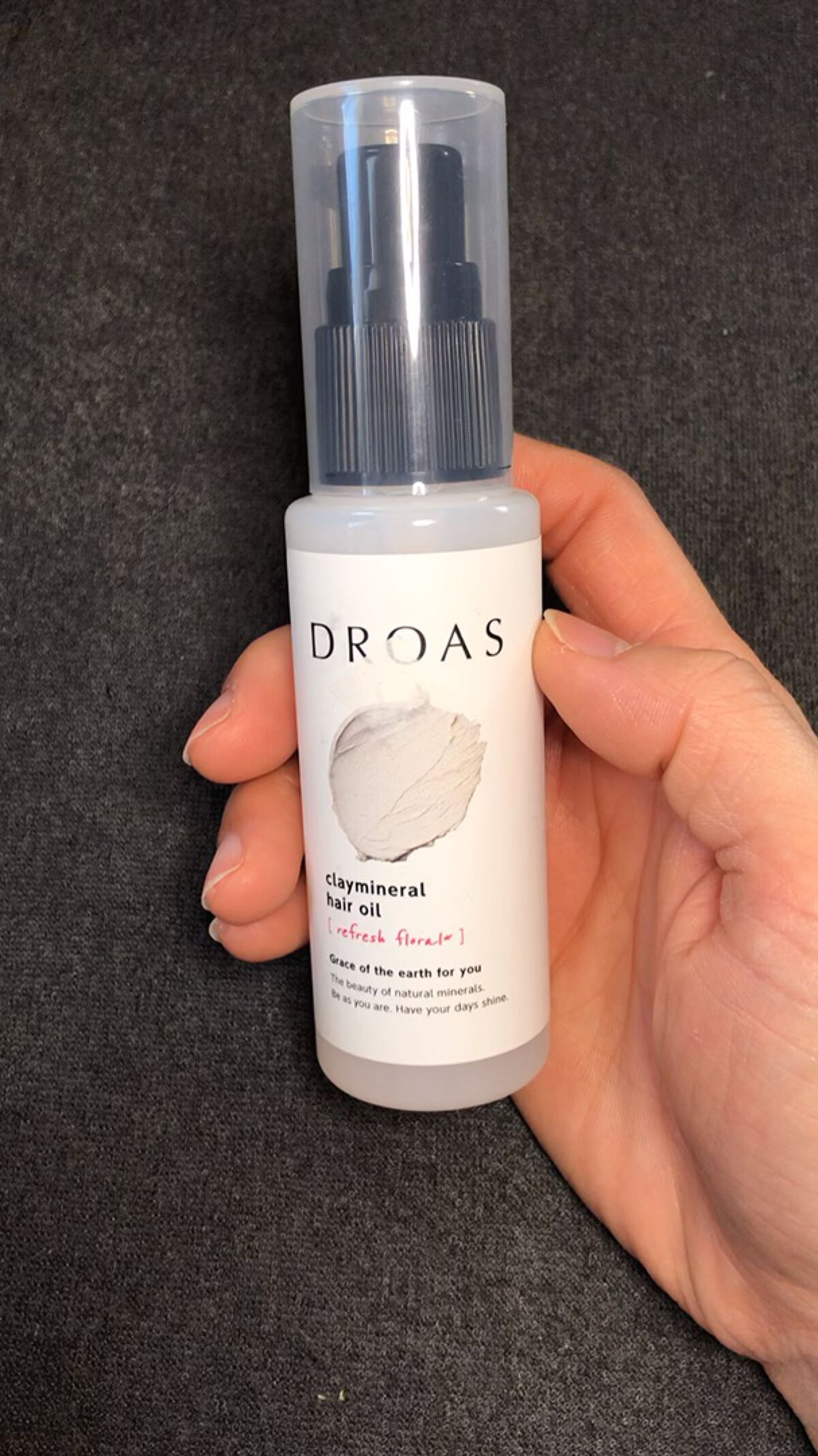 クレイミネラル ヘアオイル/DROAS/ヘアオイルを使ったクチコミ（1枚目）