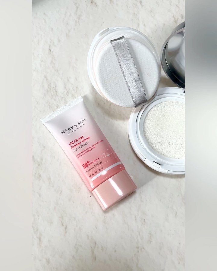 ヴィーガンナイアシンアミドパンテノールサンクッション/MARY&MAY/化粧下地の動画クチコミ2つ目