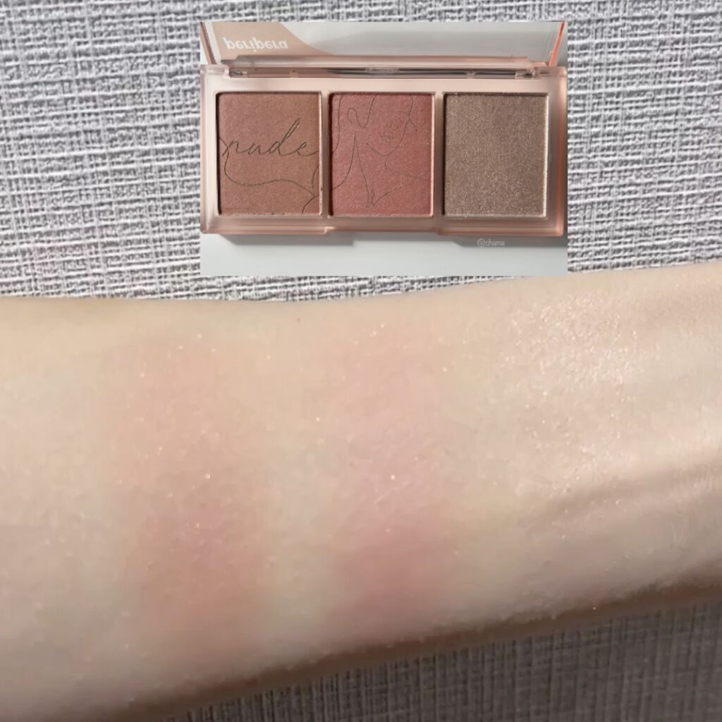 All Take Mood Cheek Palette/PERIPERA/パウダーチークを使ったクチコミ（3枚目）