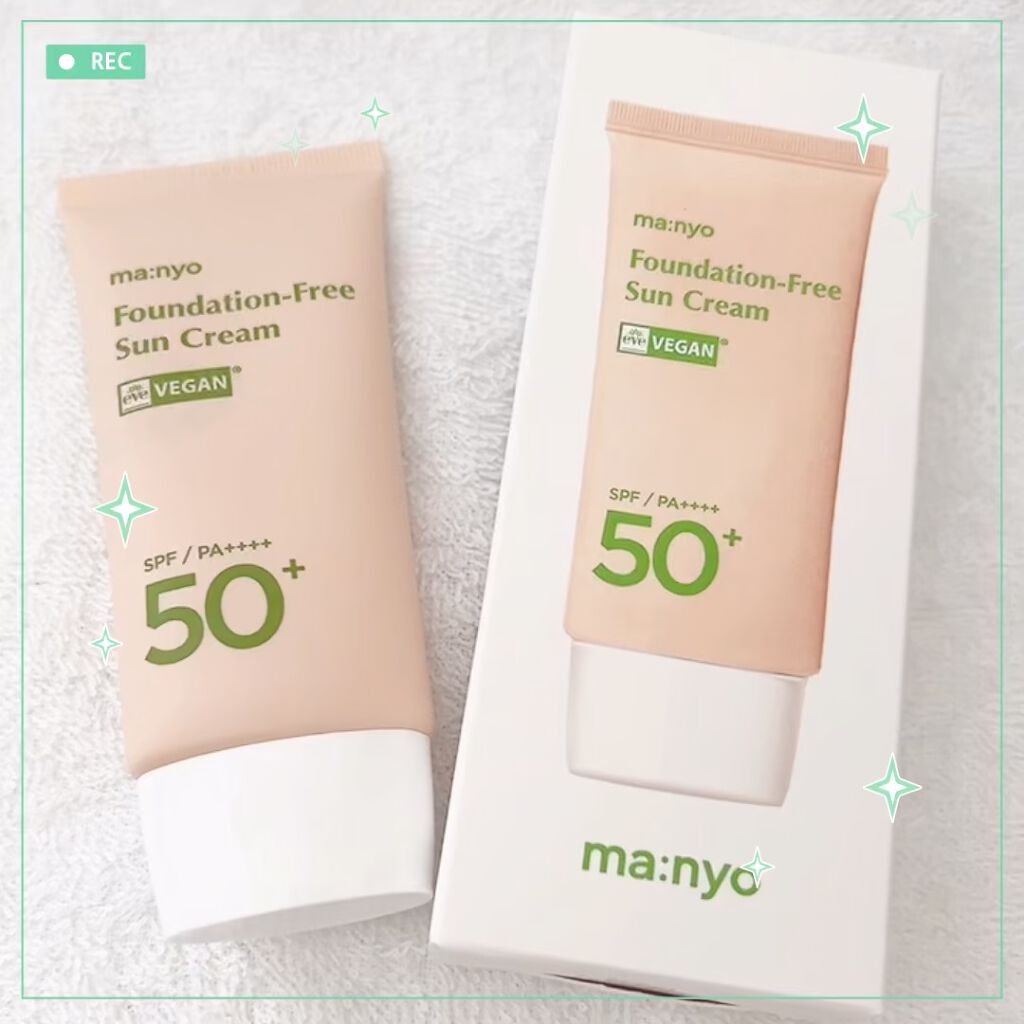 ファンデフリー サンクリーム/manyo/日焼け止めクリームを使ったクチコミ（1枚目）