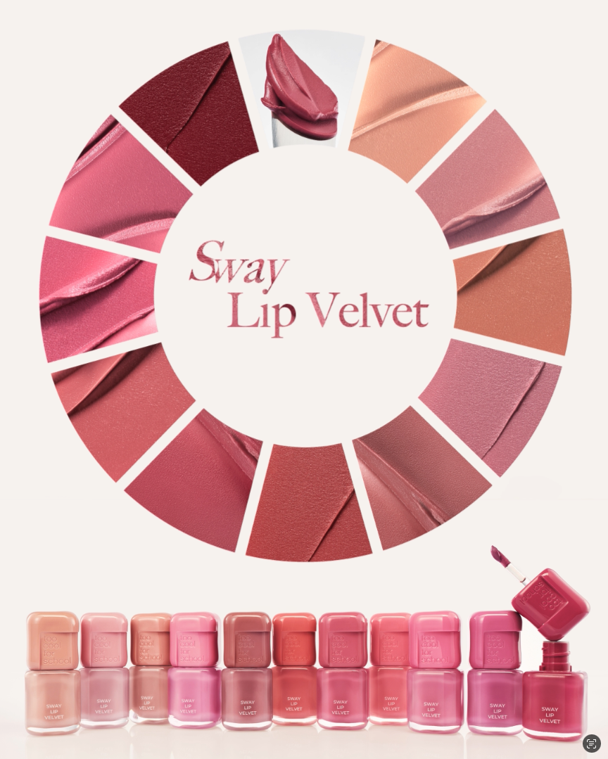 スウェイリップベルベット/too cool for school/リップティントを使ったクチコミ（1枚目）