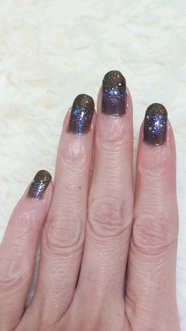 ネイルホリック Jungle Glitter BK032/ネイルホリック/マニキュアを使ったクチコミ（1枚目）