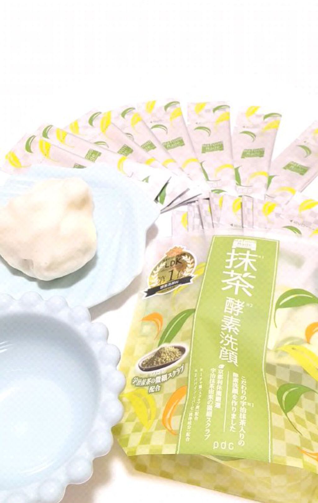 ワフードメイド　宇治抹茶酵素洗顔/pdc/洗顔パウダーを使ったクチコミ（1枚目）