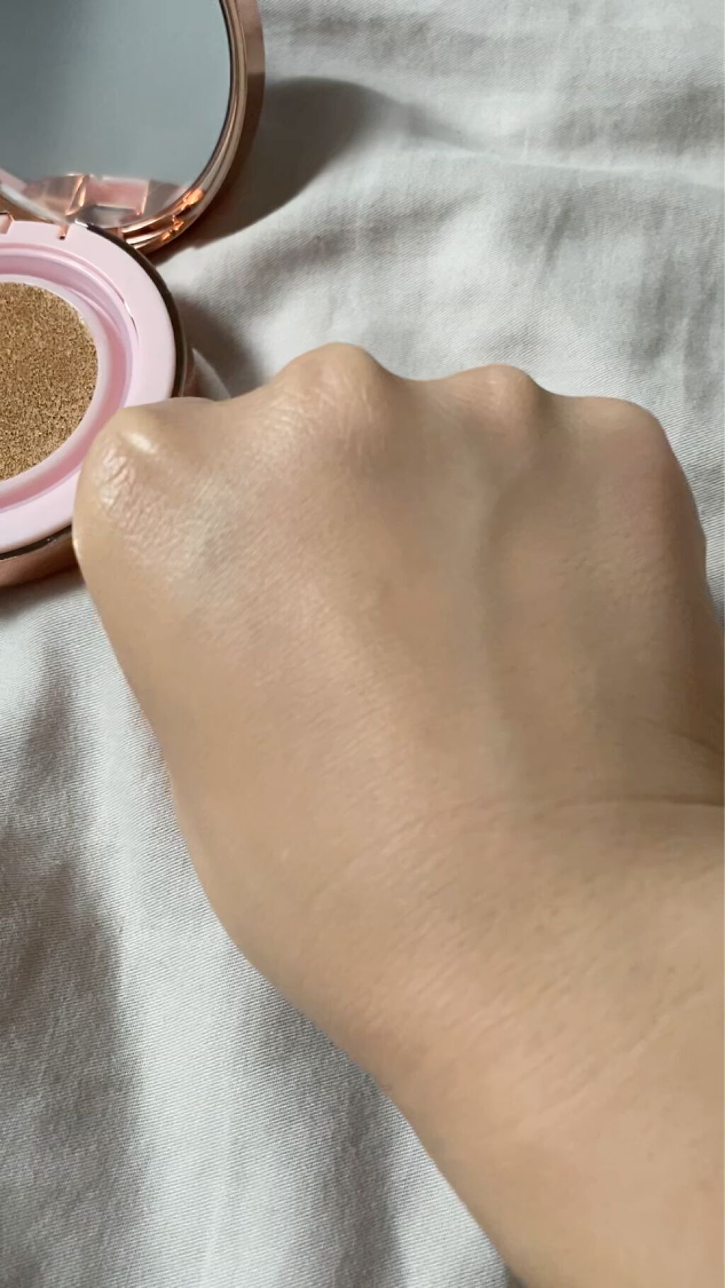 ピンクティーツリーカバークッション/APLIN/クッションファンデーションを使ったクチコミ（3枚目）