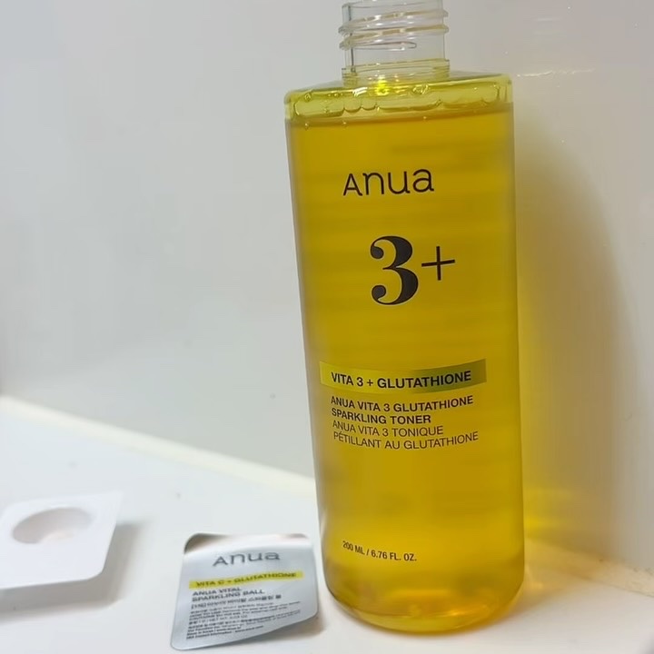 ビタミン3グルタチオンスパークリングトナー/Anua/化粧水を使ったクチコミ（2枚目）