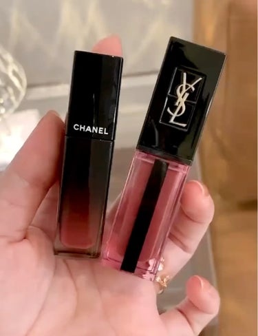 ルージュ ピュールクチュール ヴェルニ ウォーターステイン/YVES SAINT LAURENT BEAUTE/口紅を使ったクチコミ（1枚目）