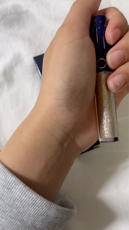 リキッド グリッター シャドウ/rom&nd/グリッターを使ったクチコミ(3枚目)